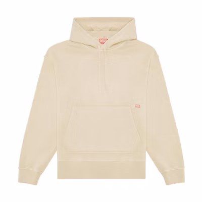 DIESEL FW23 Animal Print Back Letter Pocket Hoodie Khaki Men’s Long Sleeve. A104570KHAR-7BD