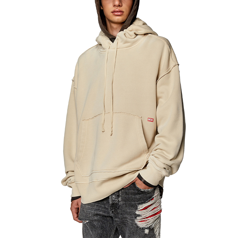 Purchase DIESEL FW23 Hoodie Cetakan Haiwan Khaki Lengan Panjang Lelaki. A104570KHAR-7BD