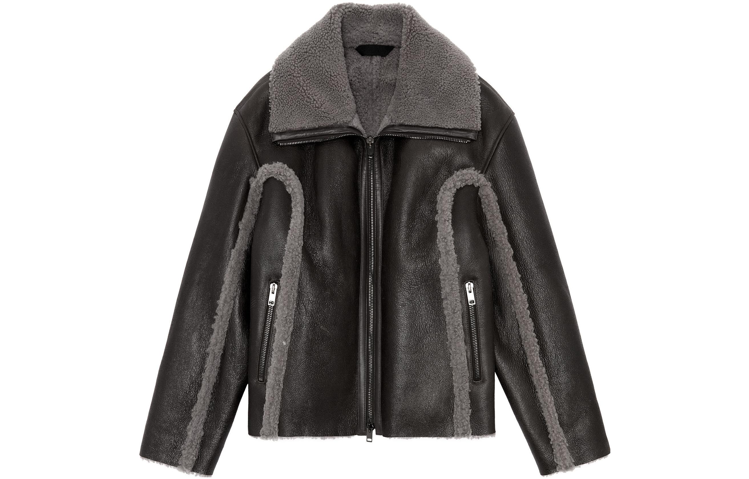 Diesel FW23 Black Oversized Relaxed Long-Sleeve Jacket A107710WFAS-7BB