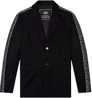 Diesel FW23 Black Patchwork Loose-Fit Long-Sleeve Jacket for Men A129850LIAQ-BLACK Diesel FW23 Black Patchwork Loose-Fit Long-Sleeve Jacket for Men A129850LIAQ-BLACK