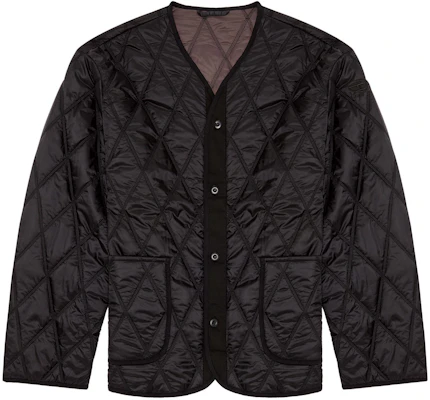 Diesel FW23 Black V-Neck Quilted Jacket A127920AKAE Buy Diesel FW23 Black V-Neck Quilted Jacket A127920AKAE