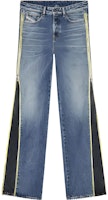 DIESEL FW23 D-Rise Side-Zip Relaxed Fit Flare Denim Jeans Blue A11457007R9-01 DIESEL FW23 D-Rise Side-Zip Relaxed Fit Flare Denim Jeans Blue A11457007R9-01