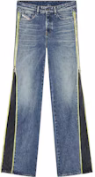 Order DIESEL FW23 D-Rise 側拉鍊 寬鬆版 喇叭牛仔褲 藍色 A11457007R9-01