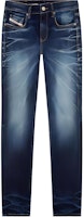 DIESEL FW23 D-Strukt Slim Straight Fit Stretch Denim Jeans Men Dark Blue. A0356209G29-01 DIESEL FW23 D-Strukt Slim Straight Fit Stretch Denim Jeans Men Dark Blue. A0356209G29-01