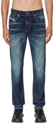 DIESEL FW23 D-Strukt スリムストレート フィット ストレッチ デニム ジーンズ メンズ ダークブルー A0356209G29-01 Lookbook DIESEL FW23 D-Strukt スリムストレート フィット ストレッチ デニム ジーンズ メンズ ダークブルー A0356209G29-01