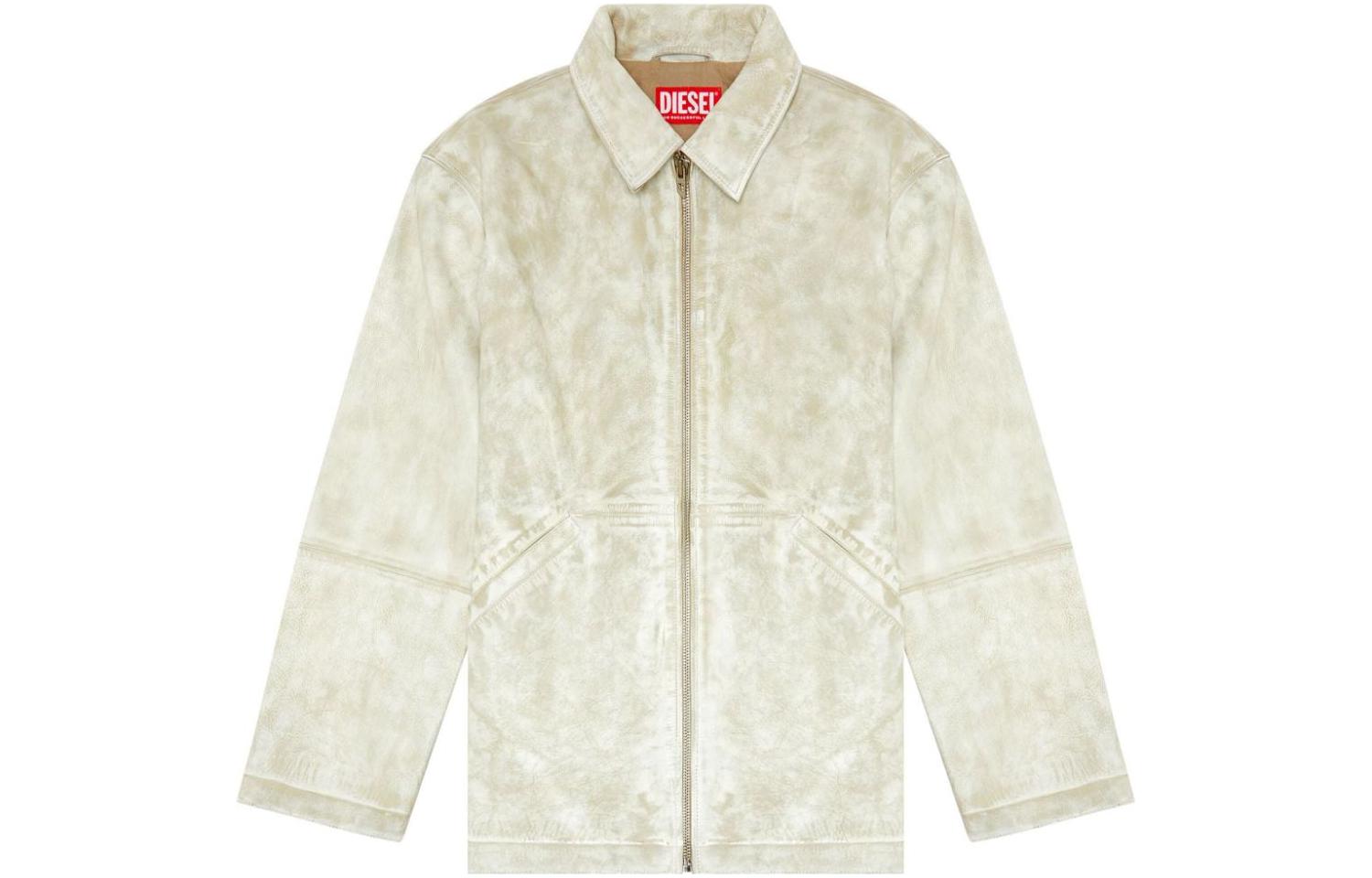 Diesel FW23 Green Loose-Fit Zip-Up Jacket Long Sleeve A122450KLAV-GREEN