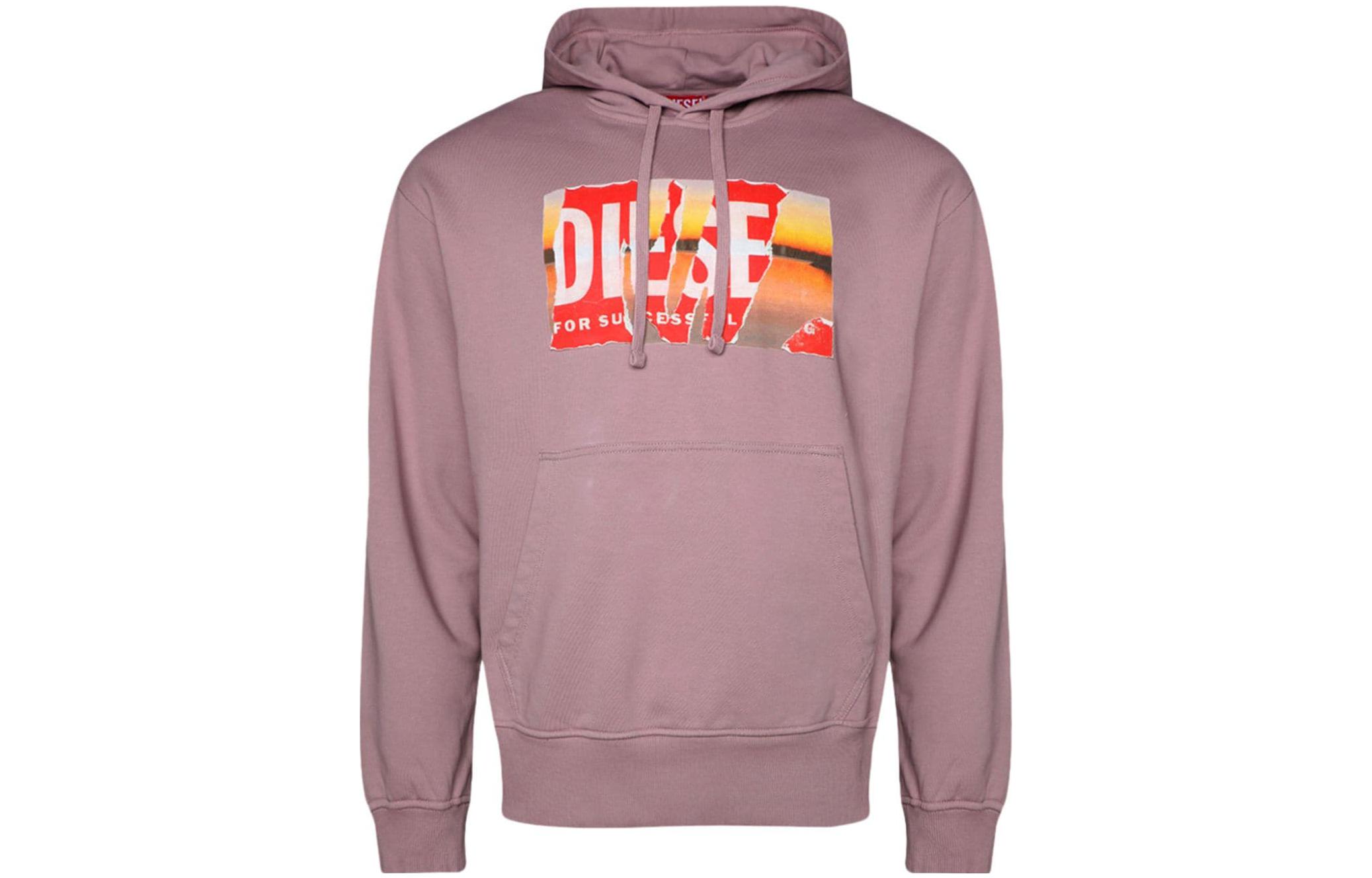 Diesel FW23 Letter Graphic Hoodie Purple - Comfort Wear A112580EJAAS-PURPLE