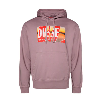 Diesel FW23 Letter Graphic Hoodie Purple - Comfort Wear A112580EJAAS-PURPLE