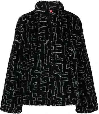 Diesel FW23 Logo Jacquard Zip-Up Fleece Pilot Jacket Black – A125950CHAK-BLACK Buy Diesel FW23 Logo Jacquard Zip-Up Fleece Pilot Jacket Black – A125950CHAK-BLACK