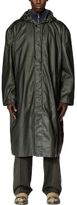 DIESEL FW23 OVAL-D Logo Embroidered Distressed Hooded Jacket Black Men A104900CMAN Lookbook DIESEL FW23 OVAL-D Logo Embroidered Distressed Hooded Jacket Black Men A104900CMAN