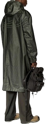 DIESEL FW23 OVAL-D Logo Embroidered Distressed Hooded Jacket Black Men A104900CMAN Shop DIESEL FW23 OVAL-D Logo Embroidered Distressed Hooded Jacket Black Men A104900CMAN