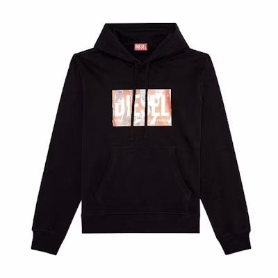 Diesel FW23 Pre-Fall Logo Printed Hoodie Men’s Black A125310JFAV-9XX