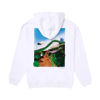 Diesel FW23 Printed Hoodie White Menswear Long Sleeve Sweatshirt P012810GRAC-141