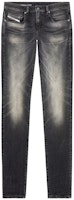 DIESEL FW23 Slim Fit Comfortable Distressed Straight Jeans Men Black A0356209G20-02 DIESEL FW23 Slim Fit Comfortable Distressed Straight Jeans Men Black A0356209G20-02