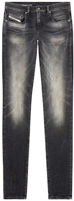 DIESEL FW23 男士修身舒適直筒牛仔褲 黑色做舊款 A0356209G20-02 Order DIESEL FW23 男士修身舒適直筒牛仔褲 黑色做舊款 A0356209G20-02