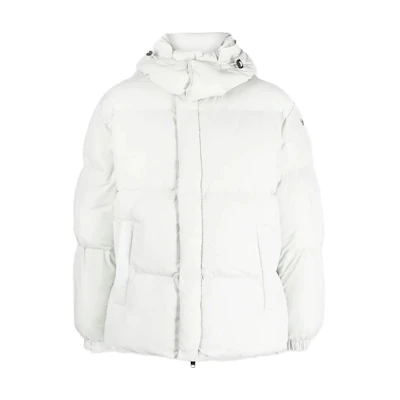 Diesel FW23 White Hooded Zip-Up Fitted Long-Sleeve Cotton Jacket A114670NIAU-8AF
