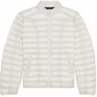 Diesel FW23 White Solid Color Stand Collar Long Sleeve Jacket A105960BHAZ-8AF Diesel FW23 White Solid Color Stand Collar Long Sleeve Jacket A105960BHAZ-8AF