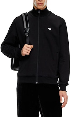 DIESEL FW24 黑色加大LOGO補丁拉鍊衛衣 A150950BKAF-9XX Lookbook DIESEL FW24 黑色加大LOGO補丁拉鍊衛衣 A150950BKAF-9XX
