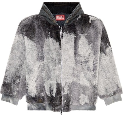 DIESEL FW24 Black White Tie-Dye Loose Fit Zip Jacket A143920QKAN-93R Order DIESEL FW24 Black White Tie-Dye Loose Fit Zip Jacket A143920QKAN-93R