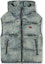 Order DIESEL FW24 Casual Hooded Zip Vest Light Blue Faded Cotton Jacket. A153590SKAI-01