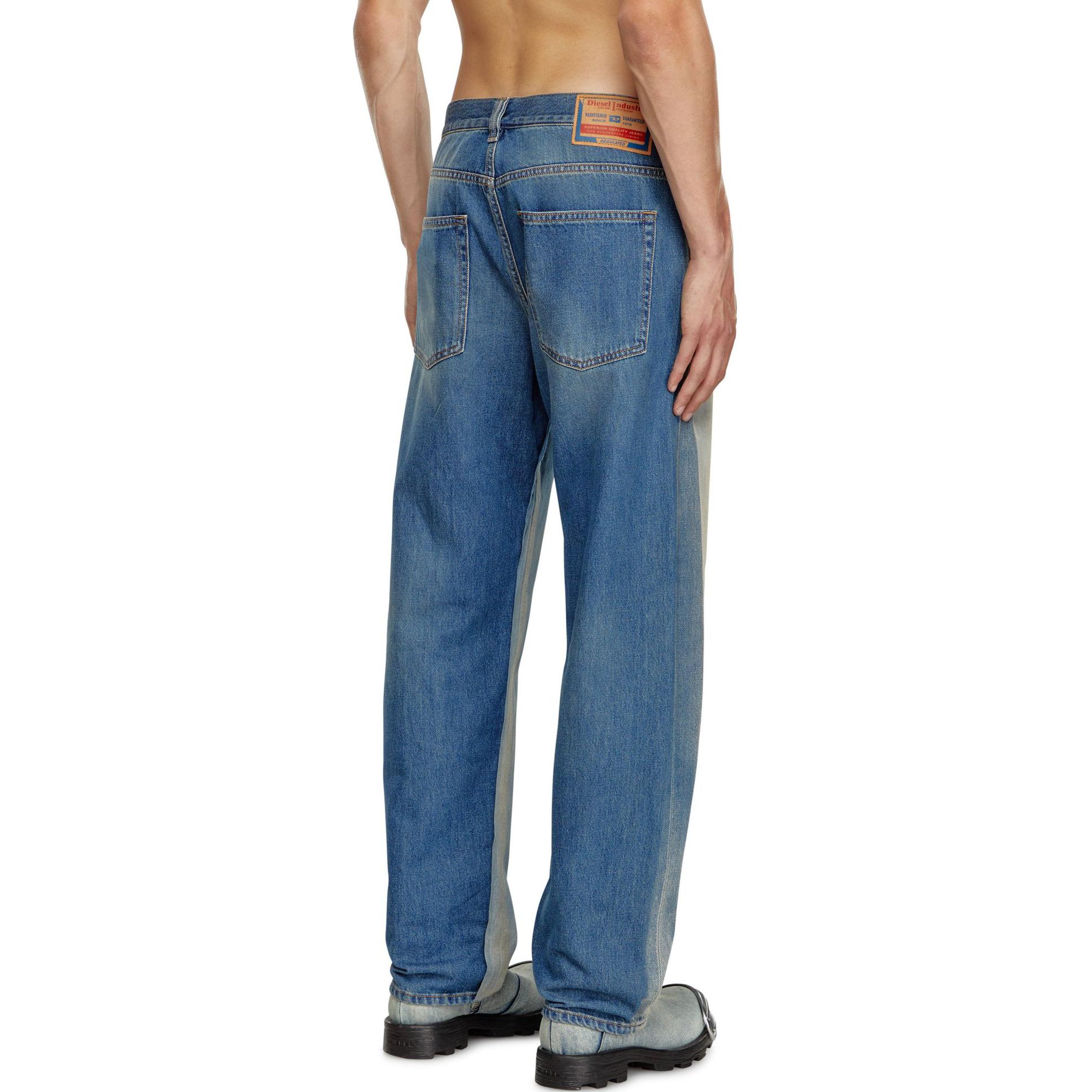 Purchase ディーゼル FW24 D-MACS ミッドライズ ルーズ ストレート デニム ジーンズ ライトブルー A1472909K22-01