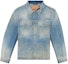 Order DIESEL FW24 Light Blue Denim Jacket Single-Breasted Washed Style. A1473009K22-01