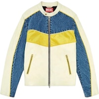 DIESEL FW24 Slim Fit Colorblock Zip Jacket Off-White. A141230CHBU-5FQ DIESEL FW24 Slim Fit Colorblock Zip Jacket Off-White. A141230CHBU-5FQ