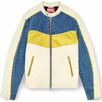 Order DIESEL FW24 Slim Fit Colorblock Zip Jacket Off-White. A141230CHBU-5FQ