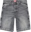 Order DIESEL FW24 Washed Faded 3/4 Denim Shorts with Zipper Closure - Gray A14072007X3-02