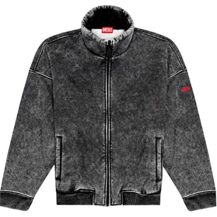 Diesel FW24 Black Casual Zip-Up High Collar Jacket A142480BNDI-02