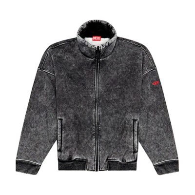Diesel FW24 Black Casual Zip-Up High Collar Jacket A142480BNDI-02
