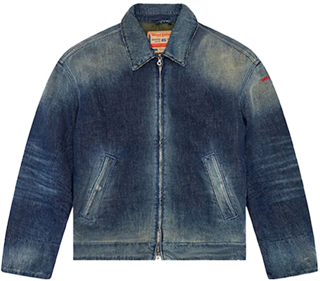 Diesel FW24 休闲深蓝色长袖拉链夹克 A1342909J91-01 Buy Diesel FW24 休闲深蓝色长袖拉链夹克 A1342909J91-01