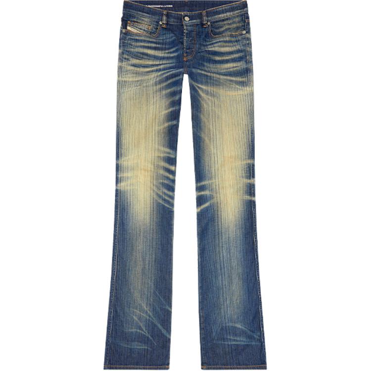 DIESEL FW24 D-BUCK Mid-Rise Slim Flare Jeans  Blue A1222109J46-01