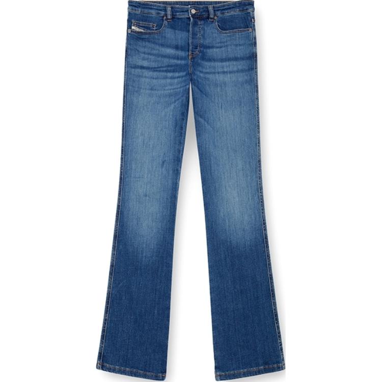 DIESEL FW24 D-BUCK Slim Fit Flared Stretch Blue Denim Jeans for Men. A122210GRDP-01