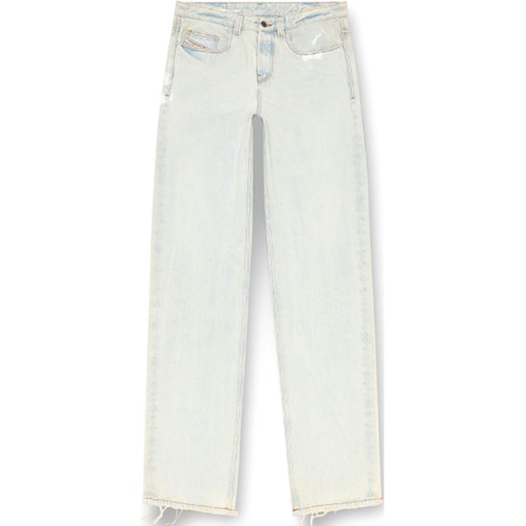 DIESEL FW24 D-MACRO Relaxed Fit Wide-Leg Jeans Men Light Blue Casual Denim A1282109J81-01 圖 2