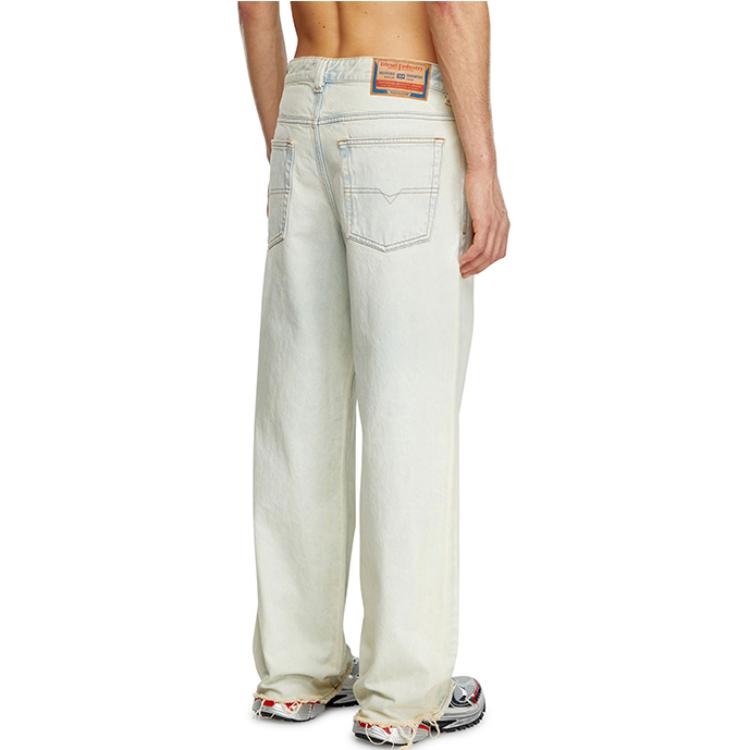DIESEL FW24 D-MACRO Relaxed Fit Wide-Leg Jeans Men Light Blue Casual Denim A1282109J81-01 圖 4