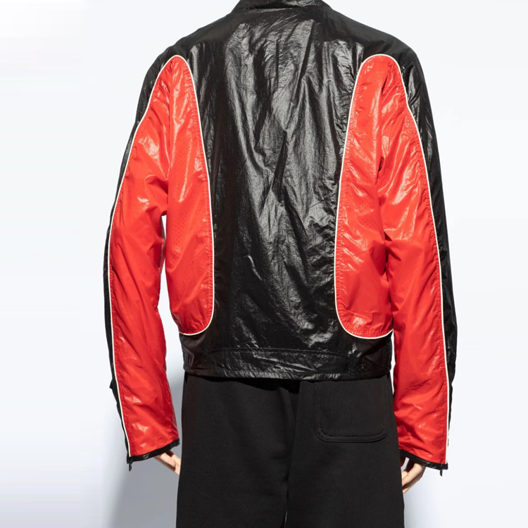 Purchase Diesel FW24 紅黑撞色飛行員拉鍊夾克 A14410ONKBK-RED