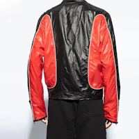 Purchase Diesel FW24 紅黑撞色飛行員拉鍊夾克 A14410ONKBK-RED