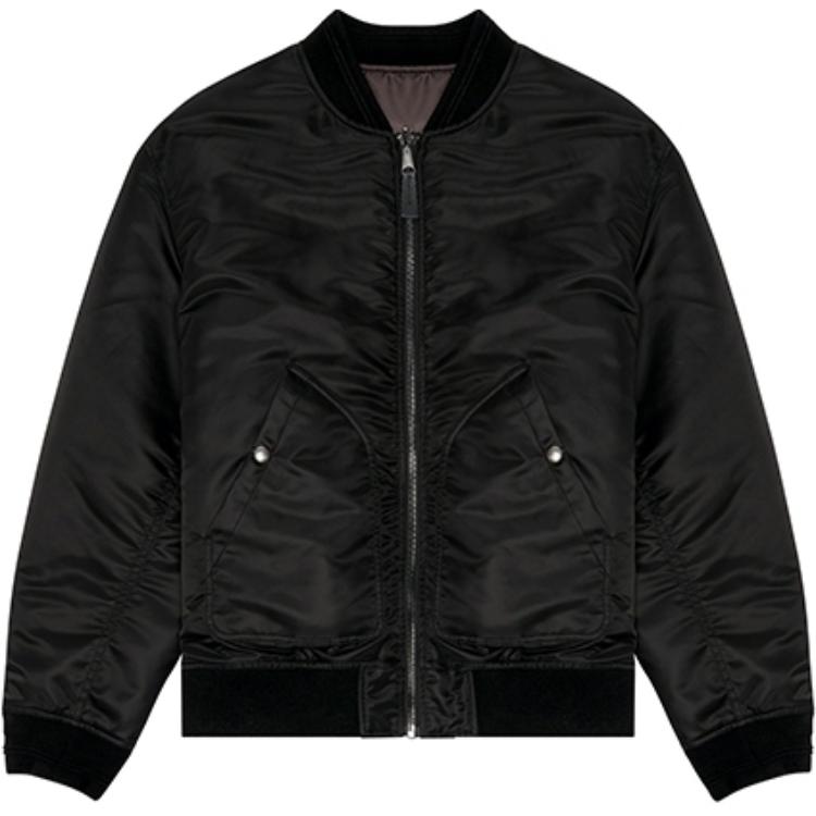 Diesel FW24 Reversible Loose Fit Zip-Up Jacket Black A144080HCAS-9XX