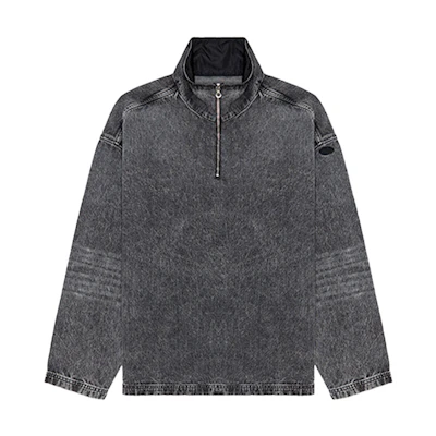 DIESEL FW24 Simple Comfort Pullover Long Sleeve Sweatshirt Men’s Grey A1424509K24-02