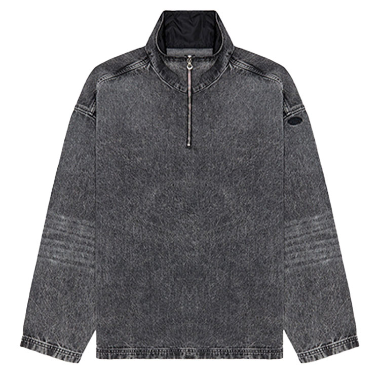 Order DIESEL FW24 Pullover Lengan Panjang Lelaki Kelabu Sweatshirt Comfort Simple A1424509K24-02