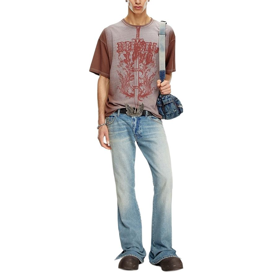 DIESEL FW24 Slim Fit Flared Cotton Denim Jeans Men Light Blue A137810GRDN-01 圖 3