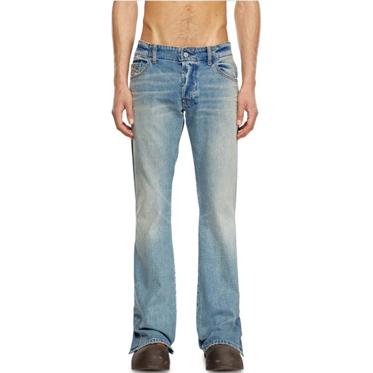 DIESEL FW24 Slim Fit Flared Cotton Denim Jeans Men Light Blue A137810GRDN-01 圖 4