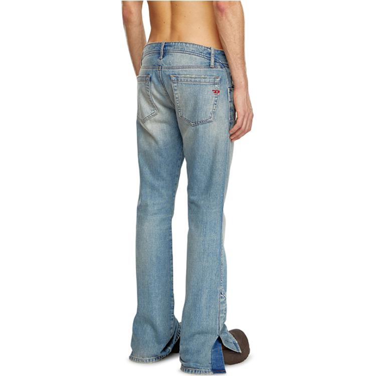 DIESEL FW24 Slim Fit Flared Cotton Denim Jeans Men Light Blue A137810GRDN-01 圖 5
