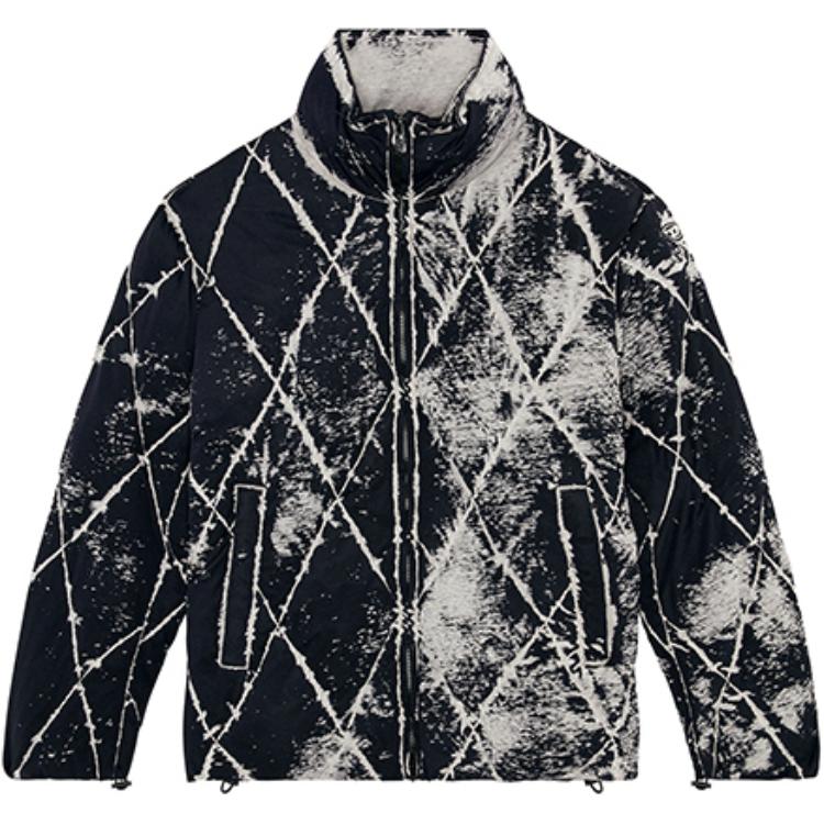 DIESEL FW24 Unisex Black Loose Fit Zip Jacket Long Sleeve Cotton Coat. A145110SKAB-9XX