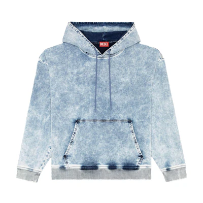 Diesel FW24 Unisex Oversized Drop Shoulder Hoodie Light Blue A152020CBDN-01