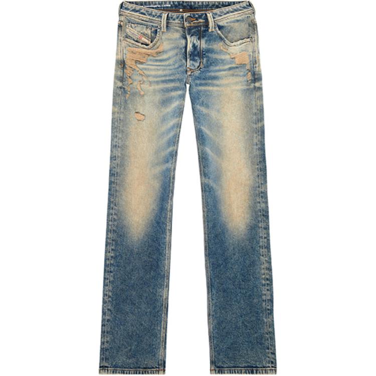 DIESEL FW24 Vintage Mid-Rise Straight-Leg Jeans Men’s Blue 00C06P09K32-01 圖 2