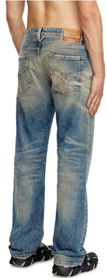 DIESEL FW24 復古中腰直筒牛仔褲 男士藍色 00C06P09K32-01 Shop DIESEL FW24 復古中腰直筒牛仔褲 男士藍色 00C06P09K32-01