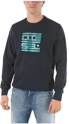 Diesel 幾何圖案海軍藍長袖套頭運動衫 A007930HAYT86V Buy Diesel 幾何圖案海軍藍長袖套頭運動衫 A007930HAYT86V