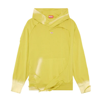Diesel Gradient Hoodie Long Sleeve Yellow Sweatshirt A129090CHAH-5KS